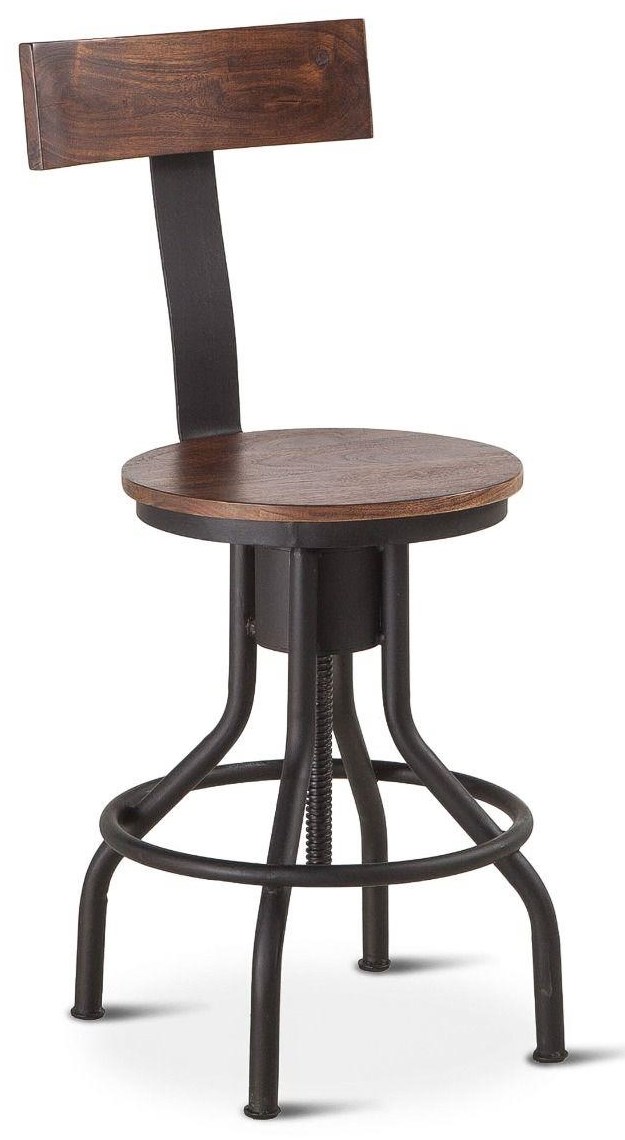 BeGlobal Industrial Modern 790791701 Adjustable Stool With